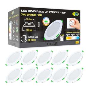 7W Blanco Regulable Downlight Con <strong>Corte</strong> CCT 90-100mm 110 Iluminacin De Techo - Product Image 1