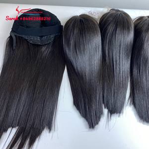 Pelucas de cabello humano Cabello vietnamita crudo para mujeres negras Cabello alineado con cutícula Peluca con cierre de encaje Peluca frontal - Product Image 5