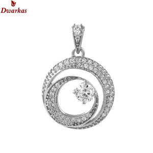 จี้เพชรพลอยหลากชนิดคุณภาพสูง เงินแท้ 925 ประดับเพชรซิคอนสีขาว สำหรับงานปาร์ตี้ - Product Image 2