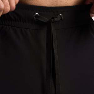 Pantalones Cortos Aero Patch (Negros) 100% Poliéster Algodón Diseño Personalizado Cierre de Cremallera Cintura Elástica Talla XS Bordado Tejido - Product Image 4