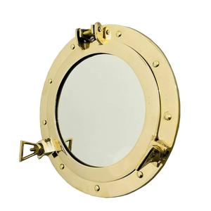 Miroir mural rond vintage en laiton artisanal de 12 pouces avec finition antique - Product Image 2