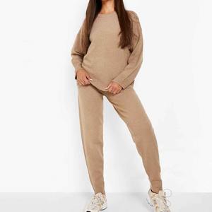 Sudadera básica de lana de alta calidad para mujer, jersey de manga larga con cuello redondo de algodón y poliéster, ropa de abrigo elegante de gran tamaño 2026 - Product Image 2