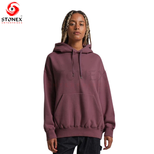 Pull à capuche athlétique classique pour femmes coupe ample en coton avec logo avant de nombreuses couleurs pour l'hiver meilleur prix - Product Image 1