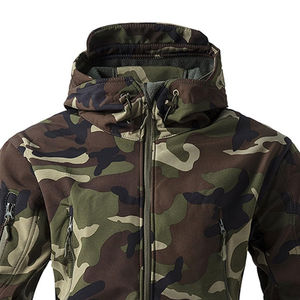 Abrigo táctico chaqueta de hombre de concha blanda recién llegado piel al aire libre tela de concha blanda ropa impermeable impresa Unisex - Product Image 2