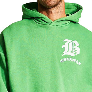 Manufacturer Wholesale Custom Logo Plus Size Men's Hoodies 100% Cotton Heavyweight <b>Hoodie</b> Puff Printing Oversized Hoodies - Product Image 4