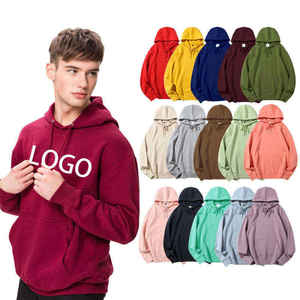 Sweat à capuche streetwear épais vierge sur la taille sweats à capuche en coton imprimé de logo personnalisé sweats à capuche unis sweats à capuche unisexes sudaderas pour hommes - Product Image 2