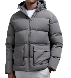 เสื้อแจ็คเก็ตพัฟเฟอร์ผู้ชายปี 2026 กันน้ำ เป็นมิตรกับสิ่งแวดล้อม อุ่นสบาย มีฮู้ด ซิป ระบายอากาศได้ดี ผ้าซอฟต์เชลล์ คอเต่า สำหรับฤดูหนาว - Product Image 2