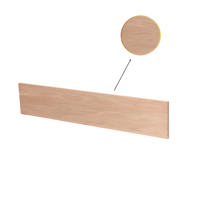 Marches d'escalier en chêne rouge écologiques de qualité supérieure, designs sur mesure, usine du Vietnam, escalier en bois massif, modèle EFS-8075, durable