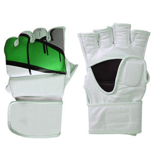 Guantes de MMA Ajustables de Medio Dedo, Transpirables, de Bajo Precio, Servicios OEM, Alta Calidad, Duraderos, Guantes de Entrenamiento de Cuero para Hombre - Product Image 5