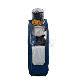 High Quality Two-Wheel Baseball Roller <b>Bag</b> with Breathable Compartments & Padded <b>Dividers</b> for Compact Travel - Product Image 3