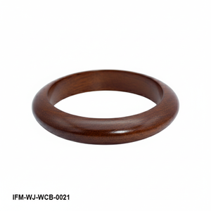Handcrafted Wooden Curved <b>Bangle</b> <b>Bracelet</b> Smooth Polished Natural Wood Wristband Minimalist Boho Jewelry for Women - Product Image 1