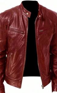 Chaquetas formales de cuero de invierno de alta calidad con cuello levantado Colocación del logotipo frontal Impermeable y ecológico - Product Image 5