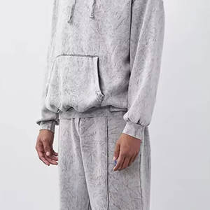 ชุดวอร์มมีฮู้ดสีพื้น ดีไซน์และขนาดสั่งทำได้ สำหรับผู้ชาย ผ้าฝ้าย 100% คุณภาพพรีเมียม ขายส่ง - Product Image 6