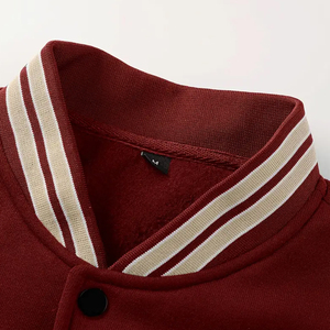 Blouson Bomber en Cuir Brodé en Laine de Haute Qualité pour Homme, Respirant, avec Patchwork, Style Décontracté Streetwear pour Automne Hiver - Product Image 5