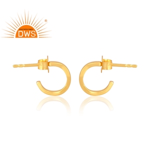 Pendientes de Plata de Ley 925 con Baño de Oro de 18K, Último Modelo en Venta, Fabricante de Joyería Fina Personalizada - Product Image 4