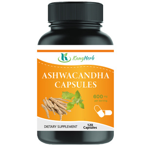 Cápsulas de Ashwagandha con Etiqueta Personalizada OEM, 120 Cápsulas de Ashwagandha, Raíz de Cúrcuma y Pimienta Negra para Adultos, Apoyo Energético - Product Image 1