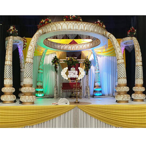 Mandap de pilares de colmillo de elefante increíble, para boda india de Malasia, pilar de colmillo de elefante, Mandap de elefante de boda indio - Product Image 1