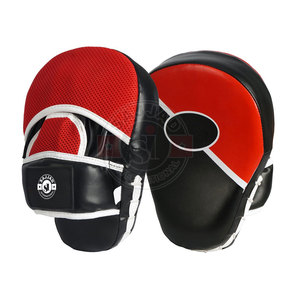 Customized Logo Mitts PU Leather Kicking Palm Pads Training Boxing Punching Adjustable <b>Strap</b> Focus Pad - Product Image 5