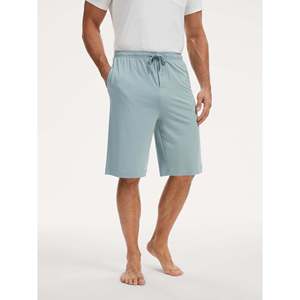 Premium <b>Men's</b> <b>Sleep</b> <b>Shorts</b> Premium Bamboo Tether Silk Knitted Jersey Custom Logo Print Home Wear Set-XL Size - Product Image 1