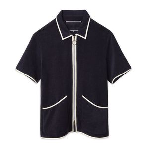 Chemises Cabana à Boutons Cachés Manches Courtes pour Hommes OEM/ODM Personnalisées Tenue de Plage Estivale Décontractée Écologique Respirante - Product Image 6