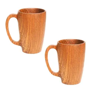 Jarra de cerveza de madera de roble hecha a mano duradera de primera calidad, jarra de madera rústica para amantes de la cerveza para fiestas, bares, hogar y regalos - Product Image 6