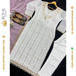 Summer Special Presenting New Designer Party Wear Long Pakistanais Suit In Fancy Style - Product Image 3