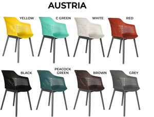 เก้าอี้รับประทานอาหารทำจากพลาสติกที่ทันสมัยและสะดวกสบายสำหรับบ้านออฟฟิศโรงแรมโรงเรียนวิลล่ามอลล์สำหรับการตกแต่งภายในที่ทันสมัยและโรงอาหาร - Product Image 6