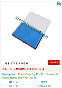 Caja de envío de piedras preciosas de plástico GS 1743 para herramientas de joyería-Herramientas de joyería - Product Image 2