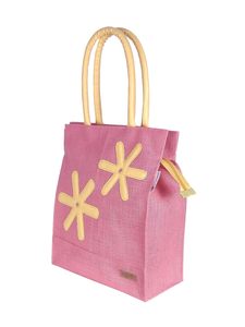 ชุดกระเป๋าผ้าใบปอกระเจา2ด้ามเชือกพิมพ์ลายตามสั่งสำหรับงานแต่งงานงานแฮนด์เมดรูปทรงสี่เหลี่ยมผืนผ้าเป็นมิตรต่อสิ่งแวดล้อม - Product Image 4