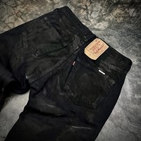 Premium 100% coton biologique hommes jeans personnaliser en détresse élégant pantalon évasé haute qualité respirant lavé Denim pantalon