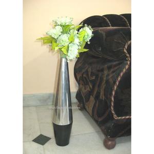 Home Decorative Metal Flower <b>Vases</b> for Interior Living Room Decorative Plant Pots Aluminum Silver Flower <b>Vases</b> - Product Image 1