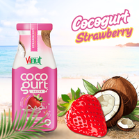 Vinut Cocogurt Drink W Aardbei | 280Ml (Verpakking Van 24), Non-Gmo, Geen Toegevoegde Suiker, Groothandel Leverancier, Gratis Monster, Oem Odm