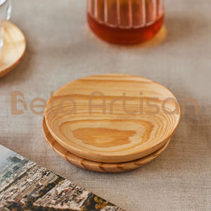 Posavasos Redondos Rústicos de Madera de Olivo, Juego de Posavasos de Madera Natural, Decoración Rústica Hecha a Mano para Cocina, Idea de Regalo para Bodas o Rancho, Toque Rústico - Product Image 5