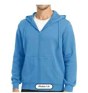 Sweatshirts à capuche vintage, surdimensionnés, lourds, délavés à l'acide, pour couples, hommes et femmes - Product Image 1