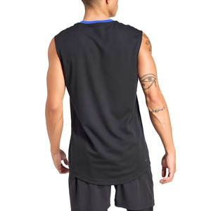 Meilleure qualité hommes Gym Muscle sans manches chemise gilet débardeurs musculation vêtements imprimer été coton respirant débardeurs - Product Image 6