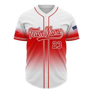 Camiseta de Béisbol de Secado Rápido y Transpirable de Talla Grande con Color Personalizado, 100% Poliéster, Venta al por Mayor, Servicio OEM, Logotipo - Product Image 2