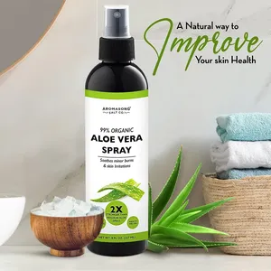 Gel d'aloe vera biologique de 52oz de marque privée soins du visage apaisants et hydratants fabriqués aux États-Unis avec des cadeaux d'entreprise de marque - Product Image 3