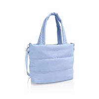 Sac fourre-tout matelassé en nylon de couleur unie avec broderie personnalisée pour femme, sac à bandoulière tendance personnalisé OEM en gros