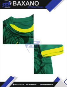 Camiseta de Fútbol Amarilla, Jersey de Fútbol Estampado, Transpirable, de Poliéster, Cuello en V, Patrón Geométrico, Nombre del Equipo Personalizado - Product Image 4