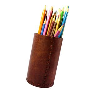 Útiles escolares personalizado moderno estilo Simple fuerte cuero Natural 100% garantía hecha a mano de calidad producto diseñador pluma soporte - Product Image 1