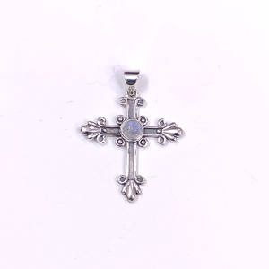 จี้เงินแท้ 925 รูปทรงกางเขน งานฝีมือประณีต ราคาขายส่งจำนวนมาก คุณภาพสูง เครื่องประดับเงินสำหรับผู้หญิง - Product Image 2