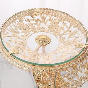 New Design Royal <b>Antique</b> Victorian Metal And Crystal 3 Layered Serving Chocolate Trays Hot Sale Amazing Item New Arrival - Product Image 3