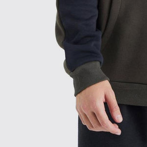 Sweat à capuche pour homme en polaire 500 g/m² avec logo de marque personnalisé, blocs de couleur, polyester/coton épais, coupe ample et oversize - Product Image 4