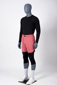 Pantalones Cortos Deportivos Islámicos para Hombre, Diseño de Doble Capa, Traje de Baño Modesto con Capa Interior de Compresión, para Gimnasio - Product Image 4