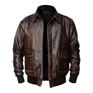 Veste d'hiver en peau de mouton pour homme, doublure en peau de mouton pelucheuse offrant une rétention de chaleur supérieure et une qualité de cuir durable - Product Image 2