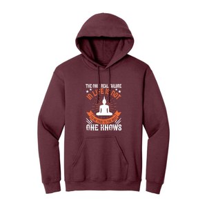 Sweat à capuche d'hiver pour femmes Poche kangourou Thème Bouddha Impression poitrine Couleurs personnalisables Logo avant-260-300 + GSM - Product Image 4