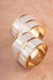 Mother of Pearl Napkin Rings <b>Cloth</b> Holder High Quality Customized Size Indian Handicraft Brass Ring Napkin Holder Top Selling - Product Image 3