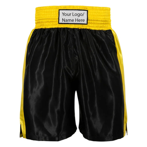 Pantalones Cortos de Boxeo y Muay Thai con Logotipo Personalizado en Tela Ecológica, Diseño Personalizado a Bajo Precio, Pantalones Cortos de Boxeo y Kickboxing - Product Image 3
