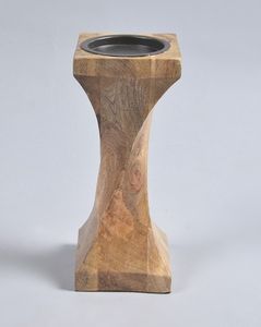 Portavelas votivo de madera de mango para decoración del hogar para bodas y vacaciones de Navidad, velas y tarros elegantes - Product Image 2