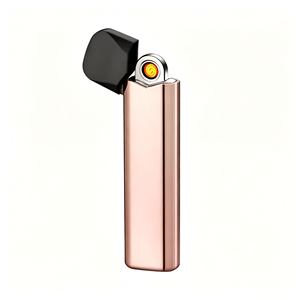 Briquet USB rechargeable Turbo à livraison rapide, avec logo personnalisé imprimé, étui à cigarettes à flamme rapide, accessoires pour fumeurs - Product Image 1